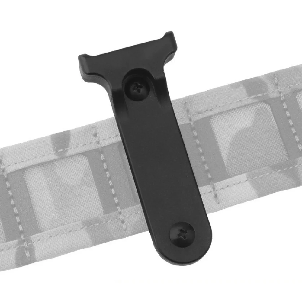 2.25-inch tactical belt with one-hand pistol operation assist tool, gun rack MOLLE PALS system, and magazine securing assist rod
2.25-inch tactical belt with one-hand pistol operation assist tool, gun rack MOLLE PALS system, and magazine securing assist rod