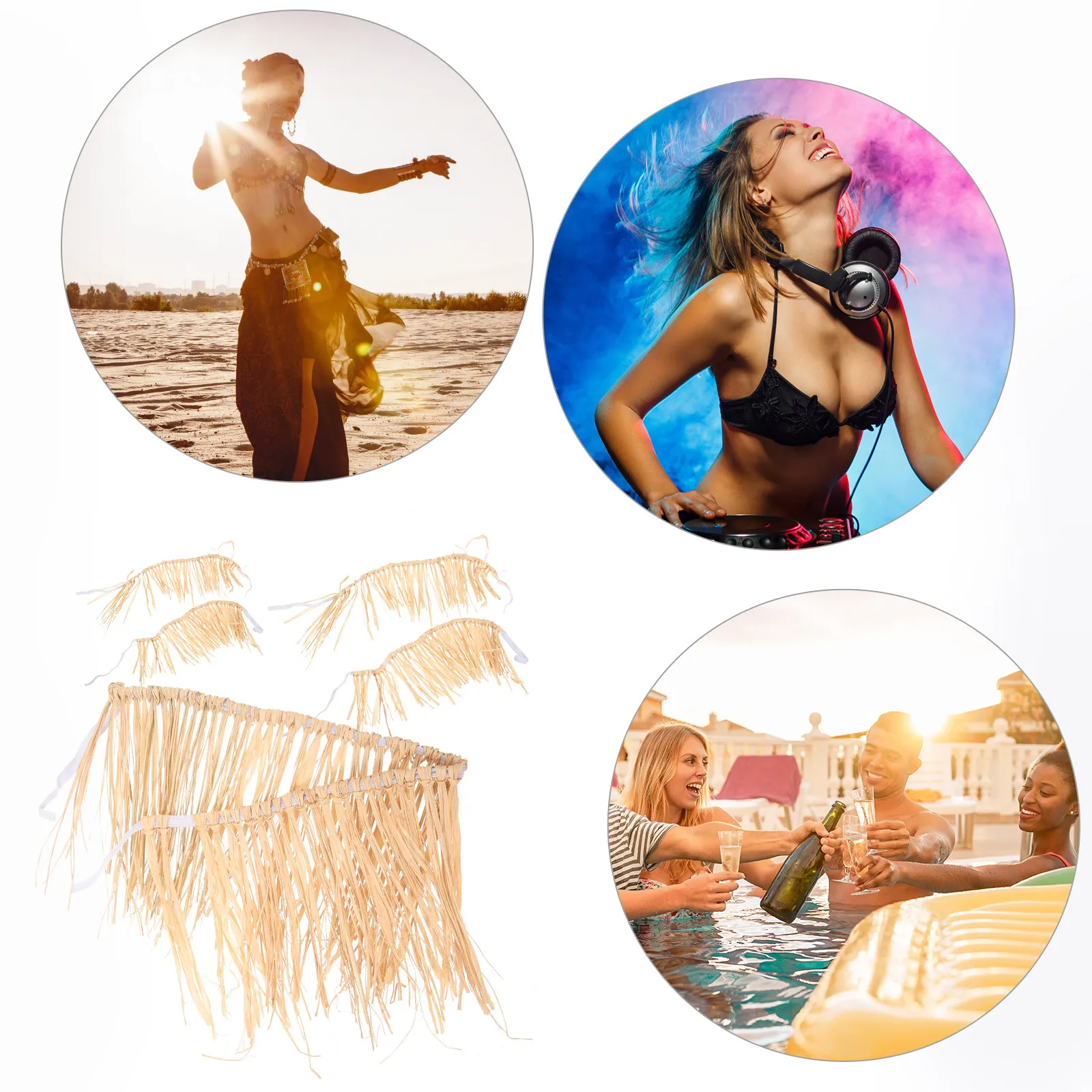 Набор из 1 юбки-хула из рафии: качественный и безопасный материал, для гавайских фестивалей, танцев, вечеринок, украшение для вечеринок, юбки из рафии для взрослых
Набор из 1 юбки-хула из рафии: качественный и безопасный материал, для гавайских фестивалей, танцев, вечеринок, украшение для вечеринок, юбки из рафии для взрослых