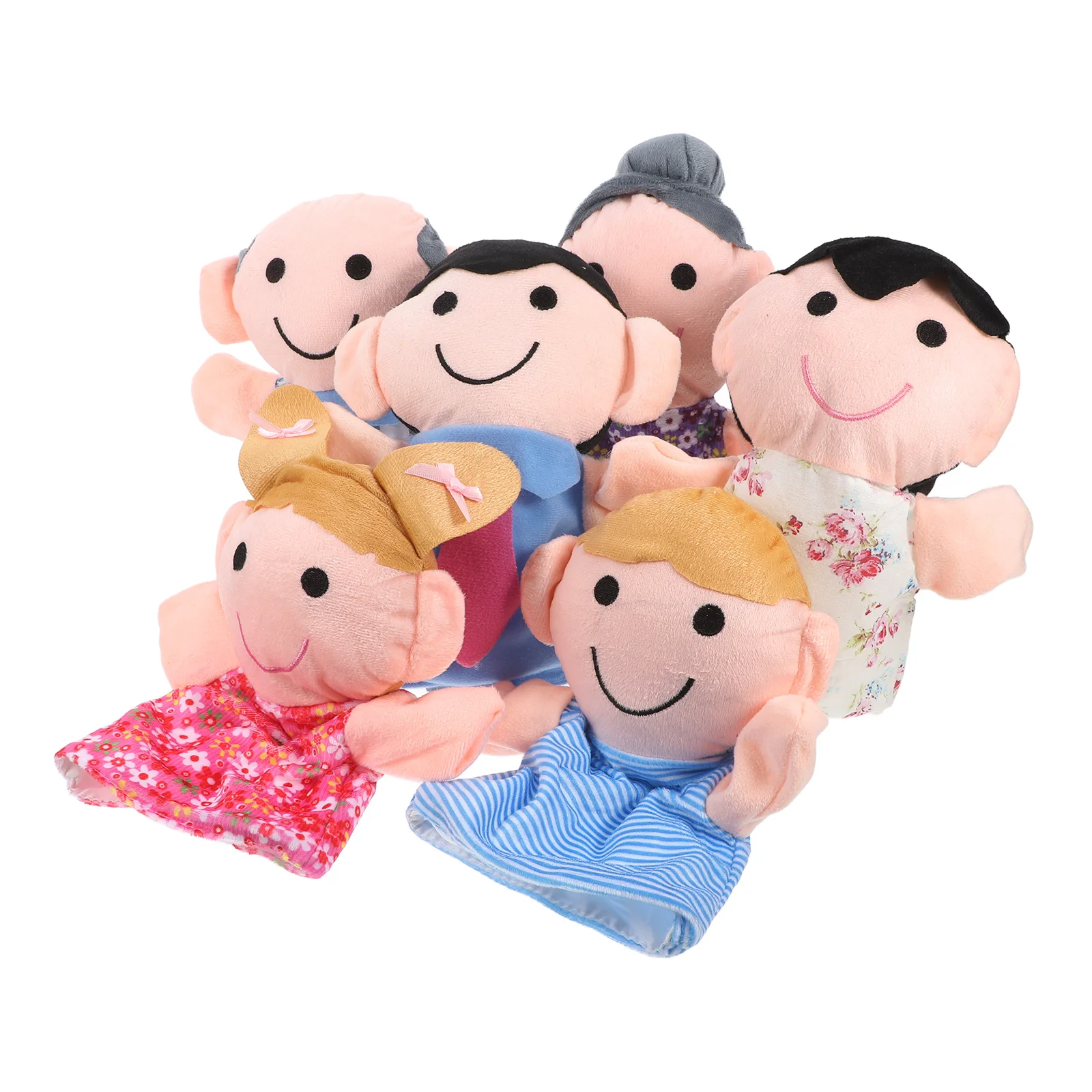 6 Pcs Hand Puppets Mother Plush Family Set for Adults Children Cloth Grandmother Father
6 Pcs Hand Puppets Mother Plush Family Set for Adults Children Cloth Grandmother Father
