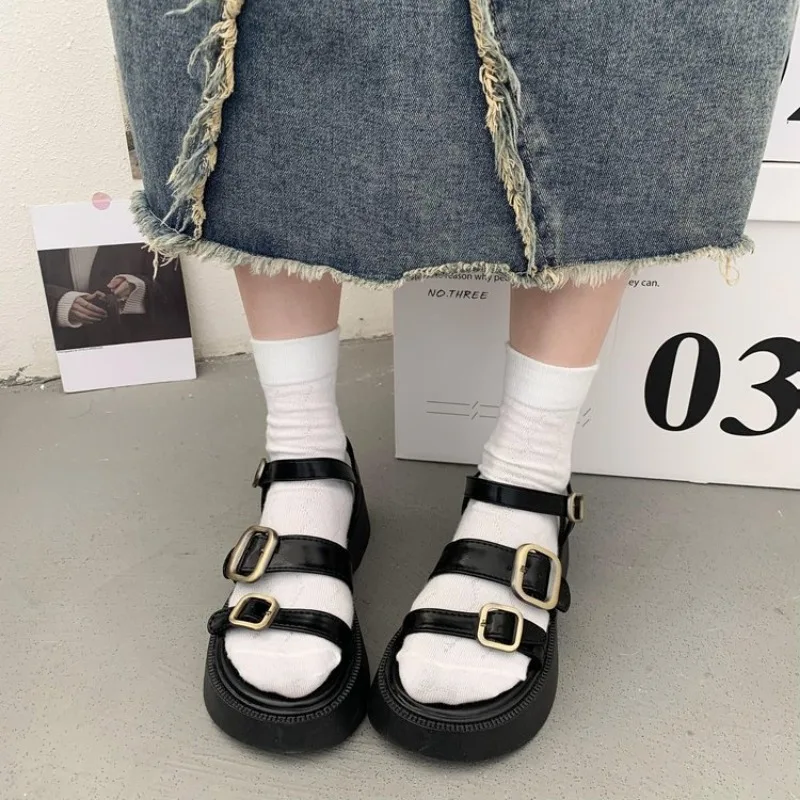 2025 Summer Buckle Strap Women's Sandals Fashion Belt Buckle New Open Toe Casual Comfortable Best Seller Rome Solid Flat Sandals
2025 Summer Buckle Strap Women's Sandals Fashion Belt Buckle New Open Toe Casual Comfortable Best Seller Rome Solid Flat Sandals