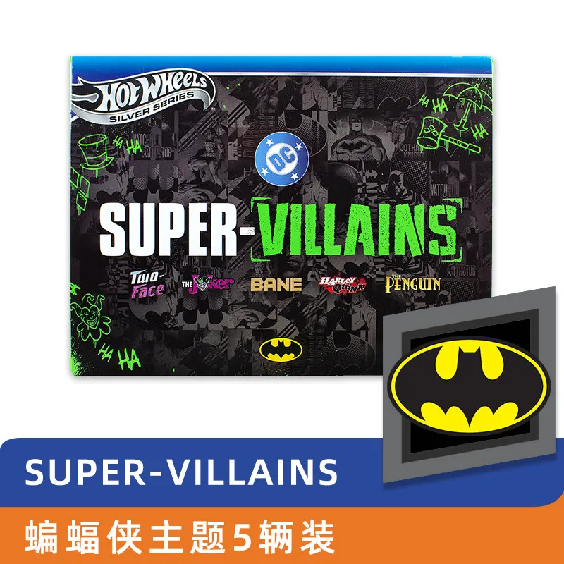 Hot Wheels Diecast Car Model DC Super Villains 5 Pack Alloy Vehicle Gift Box DC Comics Collectible For Collectors Display
Hot Wheels Diecast Car Model DC Super Villains 5 Pack Alloy Vehicle Gift Box DC Comics Collectible For Collectors Display
