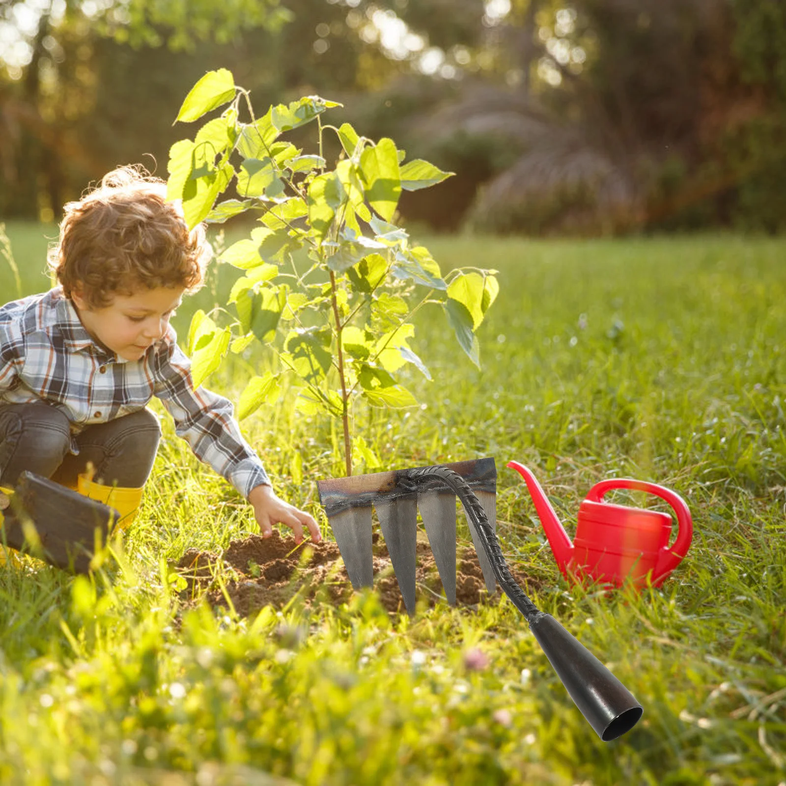 Durable Four Teeth Steel Garden Rake Heavy Duty Soil Loosening Weeding Gardening Cultivating Tool Garden Rake Farm Implement
Durable Four Teeth Steel Garden Rake Heavy Duty Soil Loosening Weeding Gardening Cultivating Tool Garden Rake Farm Implement