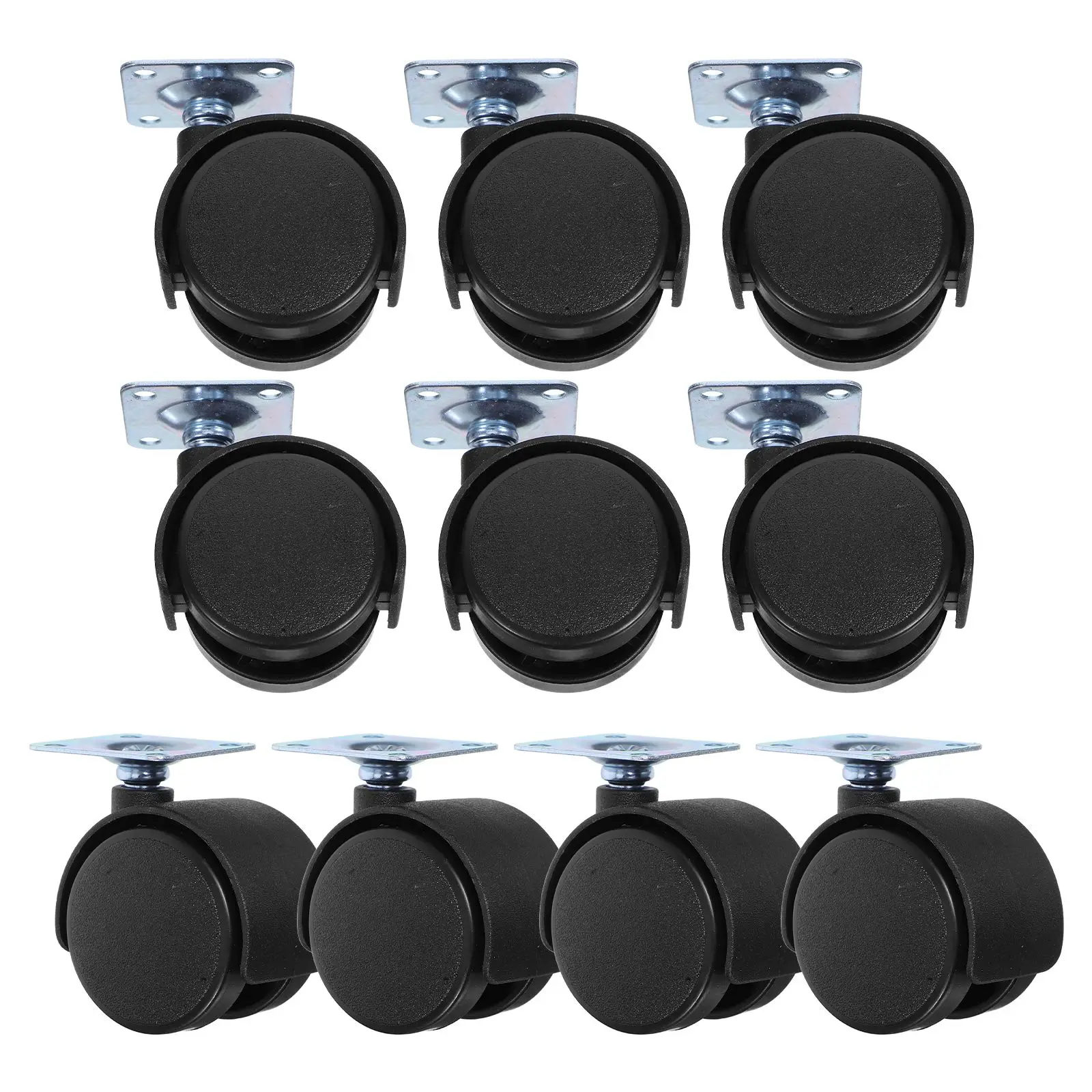 12 Pcs Furniture Swivel Casters Wheels Chair for Hardwood Floors with Brake Desk Replacement Office Nylon Cart
12 Pcs Furniture Swivel Casters Wheels Chair for Hardwood Floors with Brake Desk Replacement Office Nylon Cart