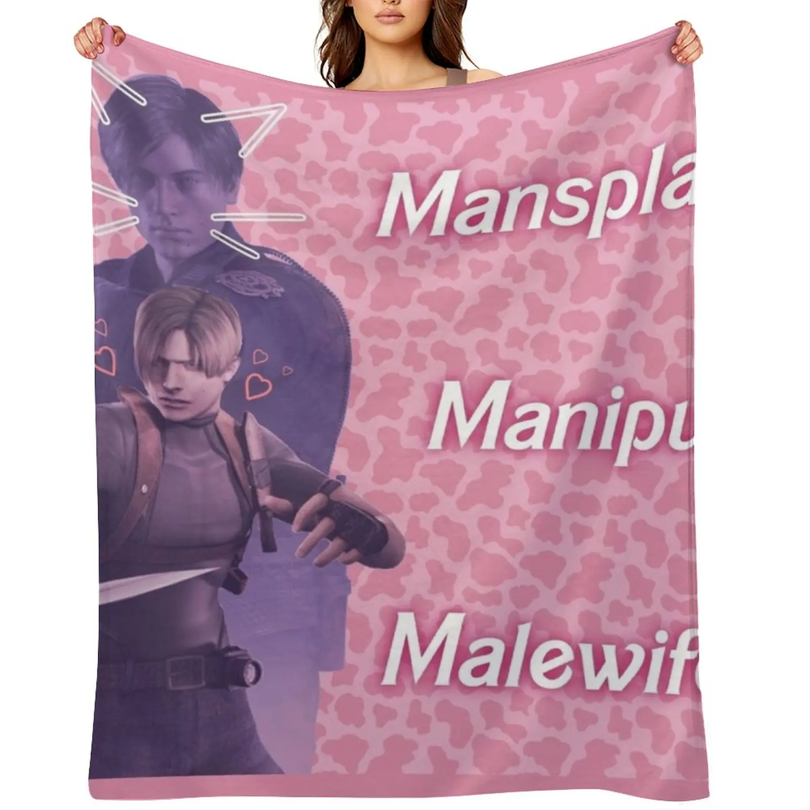 Mansplain, Manipulate, Malewife Leon (Cow) PINK VERSION Throw Blanket Loose Bed for sofa Heavy Blankets
Mansplain, Manipulate, Malewife Leon (Cow) PINK VERSION Throw Blanket Loose Bed for sofa Heavy Blankets