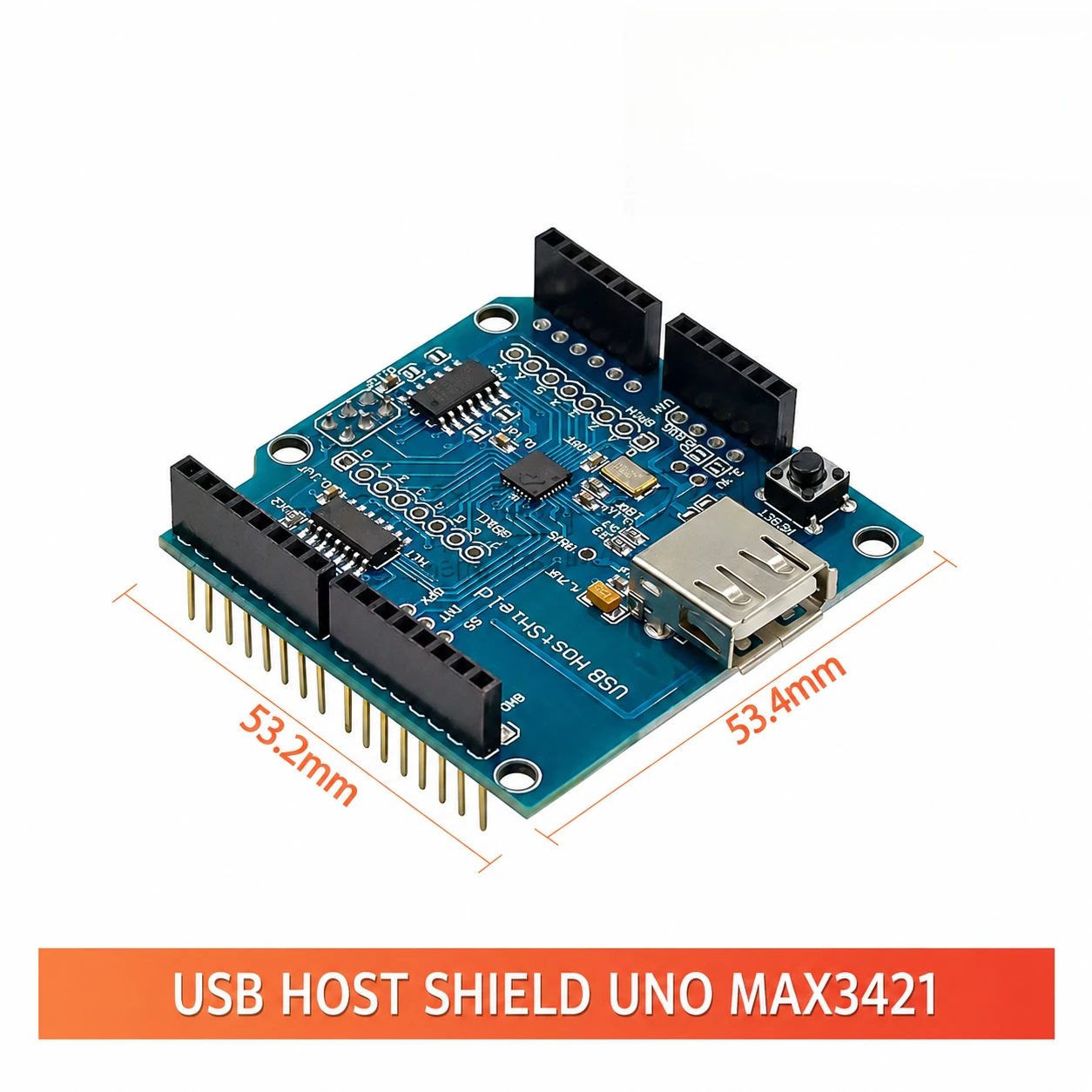 USB Host Shield Compatible ADK for UNO MAX3421 Development Board Modules
USB Host Shield Compatible ADK for UNO MAX3421 Development Board Modules