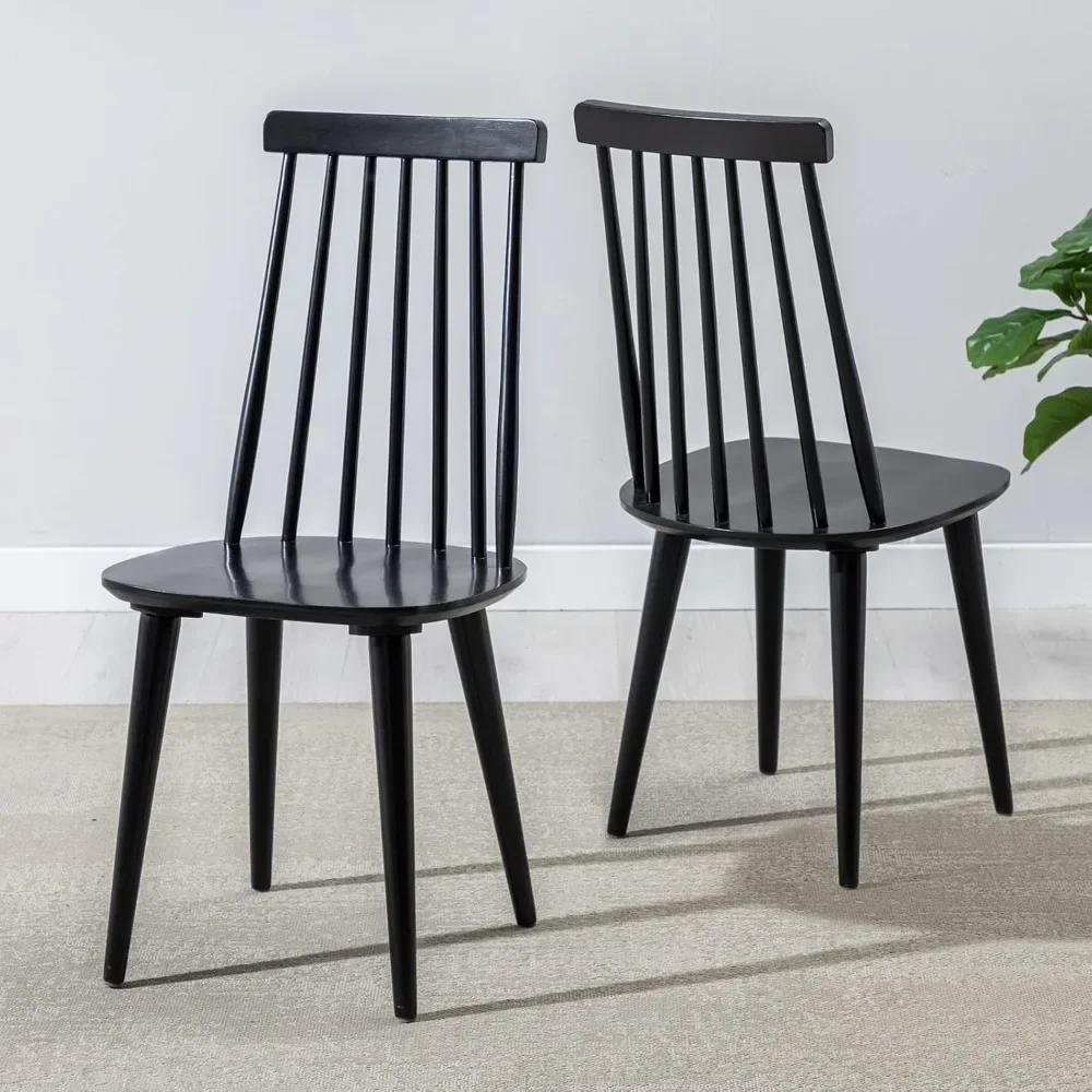 Dining Chairs Set of 2 Wood Dining Room Chair Black Spindle Side Kitchen Room Country Farmhouse Chairs
Dining Chairs Set of 2 Wood Dining Room Chair Black Spindle Side Kitchen Room Country Farmhouse Chairs