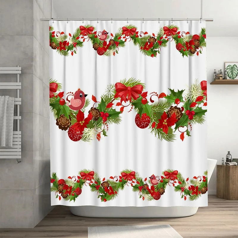 TU элегантная рождественская занавеска для душа, праздничный праздник, лес, олень, олень, водонепроницаемая ткань, набор декора для ванной комнаты, винтажный фермерский дом 
TU элегантная рождественская занавеска для душа, праздничный праздник, лес, олень, олень, водонепроницаемая ткань, набор декора для ванной комнаты, винтажный фермерский дом