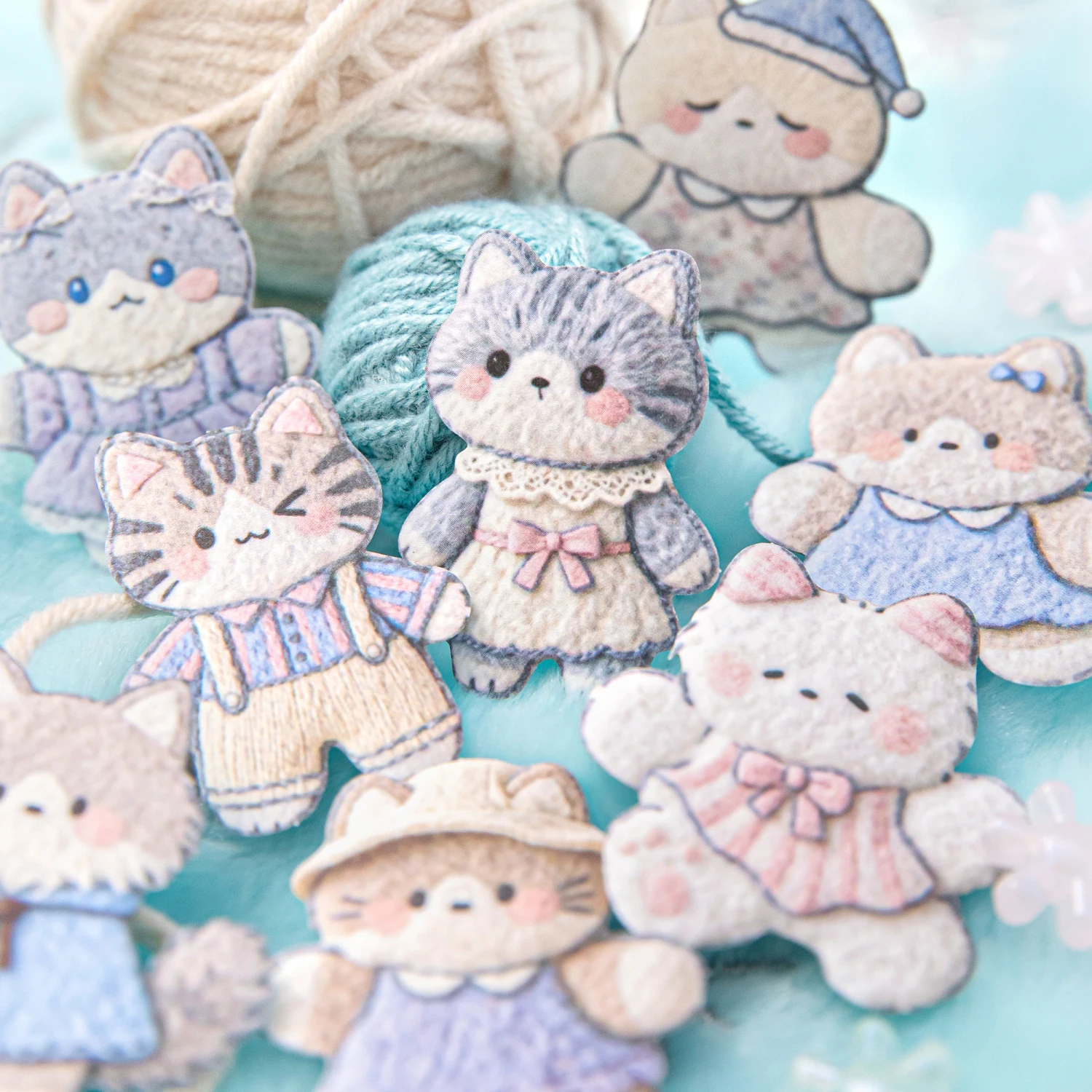 40 Pcs Cat Themed Stickers Pack Self Adhesive Aesthetic Decorative Stationery for Junk Journal Scrapbooking Creative Supplies
40 Pcs Cat Themed Stickers Pack Self Adhesive Aesthetic Decorative Stationery for Junk Journal Scrapbooking Creative Supplies