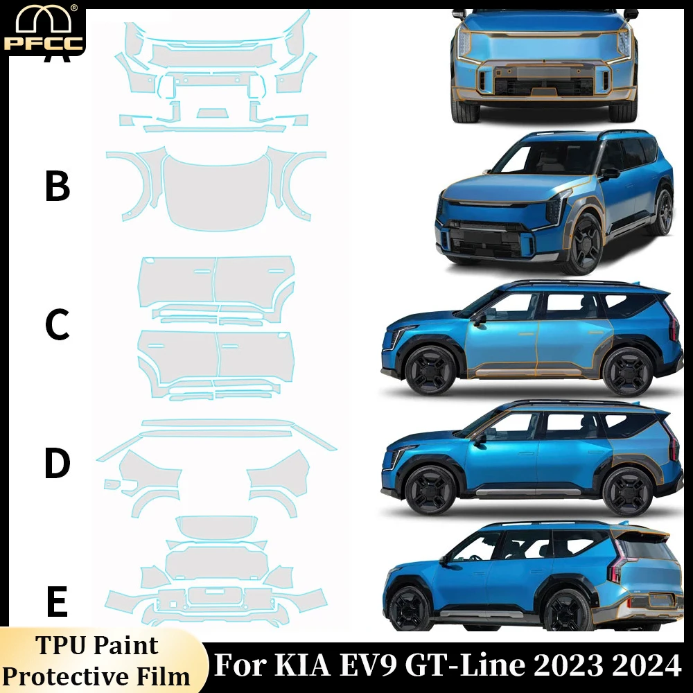 For KIA EV9 GT-Line 2023 2024 Car Body Paint Protection Film Pre-cut TPU PPF Anti-scratch Transparent Bumper Sticker Resistant
For KIA EV9 GT-Line 2023 2024 Car Body Paint Protection Film Pre-cut TPU PPF Anti-scratch Transparent Bumper Sticker Resistant
