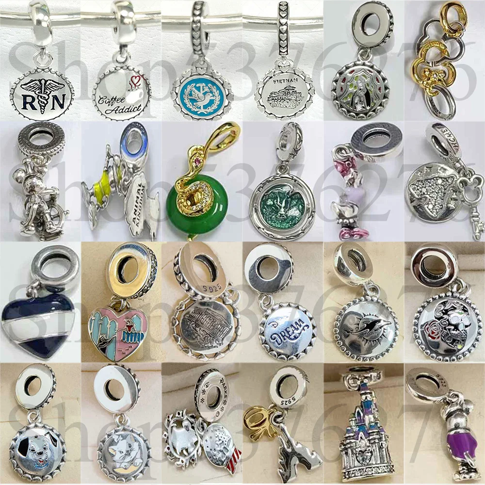 Подвеска-шарм из серебра 925 пробы с черным сахарным черепом, собачкой, кошкой, медсестрой, кофе и змеей для модных женских браслетов, подарок, украшение своими руками
Подвеска-шарм из серебра 925 пробы с черным сахарным черепом, собачкой, кошкой, медсестрой, кофе и змеей для модных женских браслетов, подарок, украшение своими руками