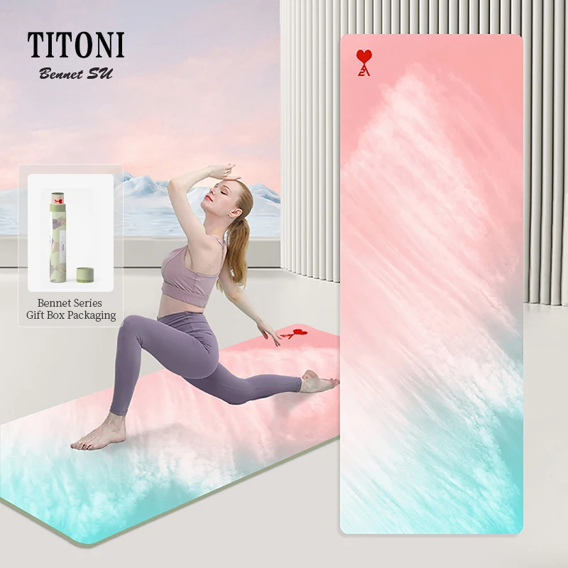TITONI 100% Eco-friendly All Natural Material Extra Large Workout Mat Exercise Dropshipping Personalized Yoga Mats With Strap
TITONI 100% Eco-friendly All Natural Material Extra Large Workout Mat Exercise Dropshipping Personalized Yoga Mats With Strap
