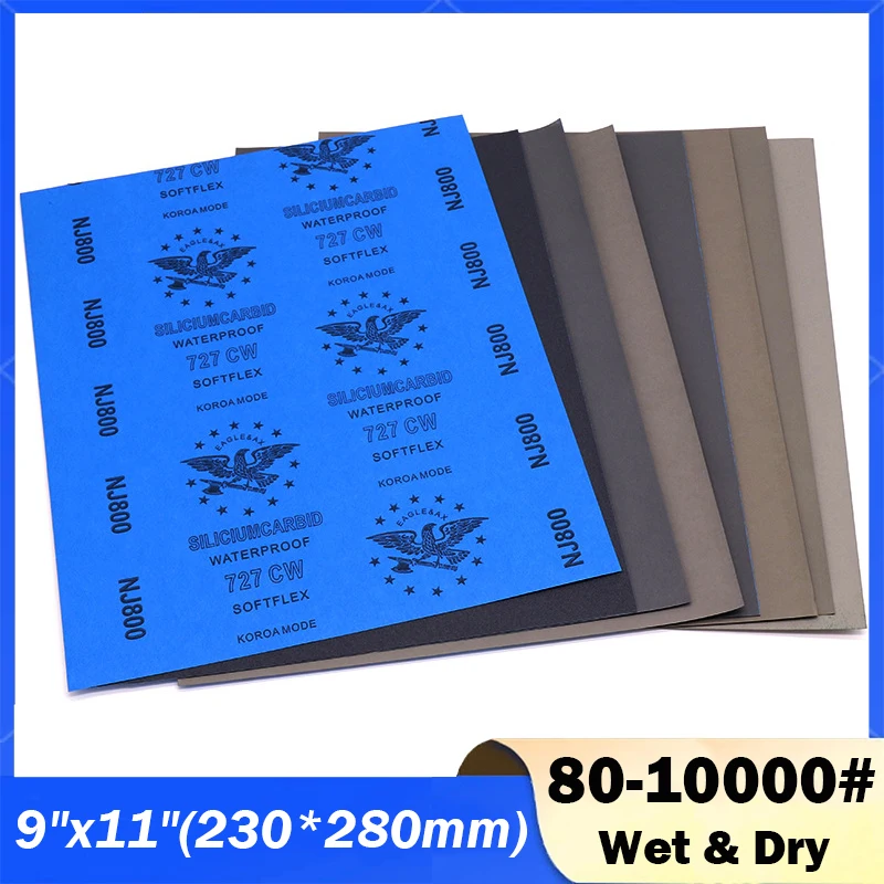 Wet & Dry A4 Sandpaper 80#-10000# Grit Abrasive Polishing Tool Abrasive Sandpaper Paper Sheets Surface Finishing Made 230x280mm
Wet & Dry A4 Sandpaper 80#-10000# Grit Abrasive Polishing Tool Abrasive Sandpaper Paper Sheets Surface Finishing Made 230x280mm