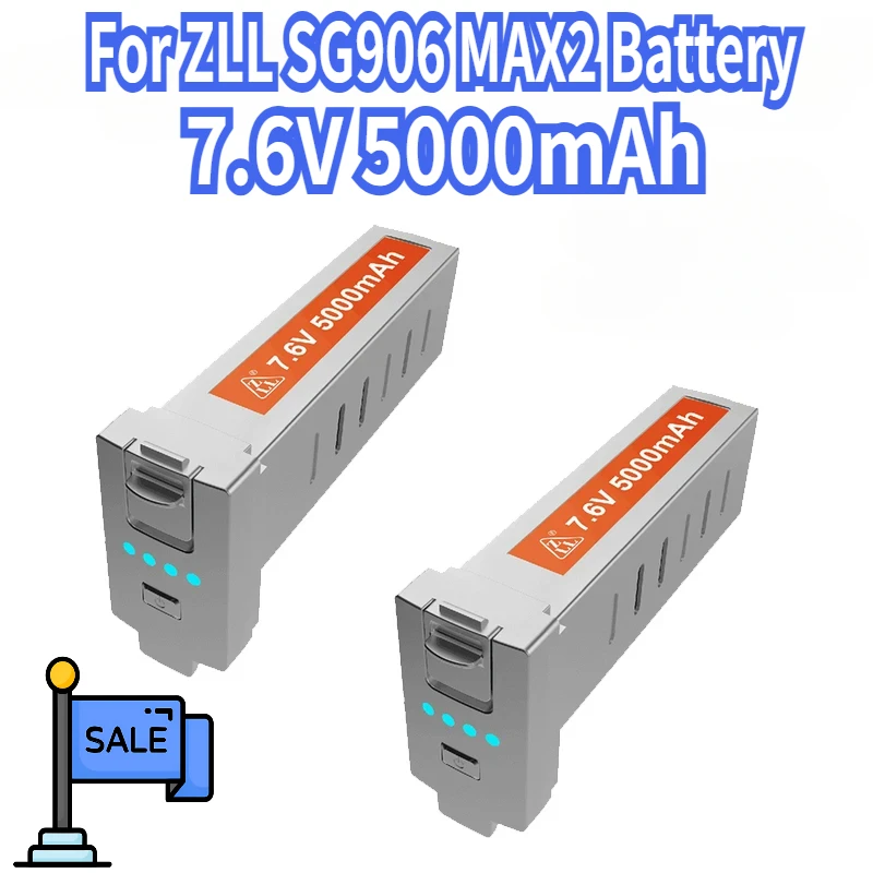 For ZLL SG906 MAX2 Battery 4K Professional Drone Black 7.6V 5000mAh SG906Max2 Battery Max2 Drone Accessories Spare Battery
For ZLL SG906 MAX2 Battery 4K Professional Drone Black 7.6V 5000mAh SG906Max2 Battery Max2 Drone Accessories Spare Battery