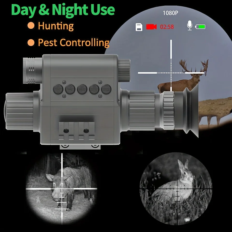 COMS imaging night vision rifle sight, AI 5x, crosshair visibility of 300 meters shooting hunting/animal reconnaissance
COMS imaging night vision rifle sight, AI 5x, crosshair visibility of 300 meters shooting hunting/animal reconnaissance
