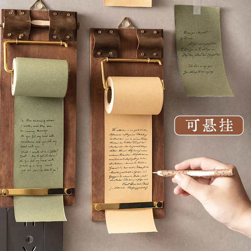 Vintage Wooden Memo Board Hanging Note Pad Roll Paper Message Board Blank Memo Notepad Ins Style
Vintage Wooden Memo Board Hanging Note Pad Roll Paper Message Board Blank Memo Notepad Ins Style