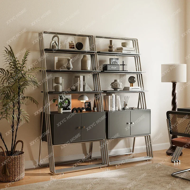 Stainless steel bookshelf antique household floor display rack multi-layer storage cabinet minimalist locker
Stainless steel bookshelf antique household floor display rack multi-layer storage cabinet minimalist locker