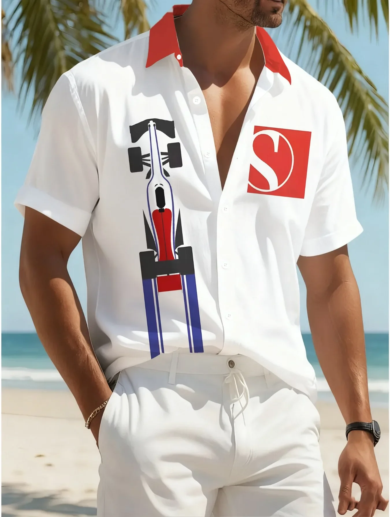Summer Fashion Casual Men's Hawaiian Shirt Man Short Sleeve Cool Beach Party Print Lightweight Breathable Tops Holiday Vacation
Summer Fashion Casual Men's Hawaiian Shirt Man Short Sleeve Cool Beach Party Print Lightweight Breathable Tops Holiday Vacation