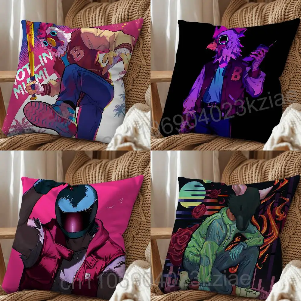 Rooster Jacket game Hotline Miami pillow cover living room sofa cushion cover bedroom room bed pillow cover home decoration
Rooster Jacket game Hotline Miami pillow cover living room sofa cushion cover bedroom room bed pillow cover home decoration