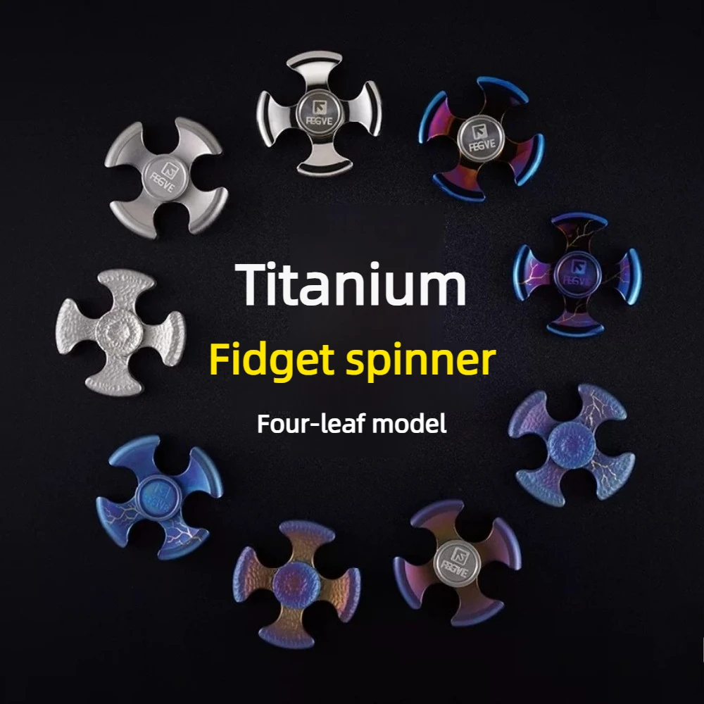 FEGVE EDC Cool Meteorite Four-Leaf Titanium Alloy Spinning Fidget Spinner - Stress Relief Toy
FEGVE EDC Cool Meteorite Four-Leaf Titanium Alloy Spinning Fidget Spinner - Stress Relief Toy