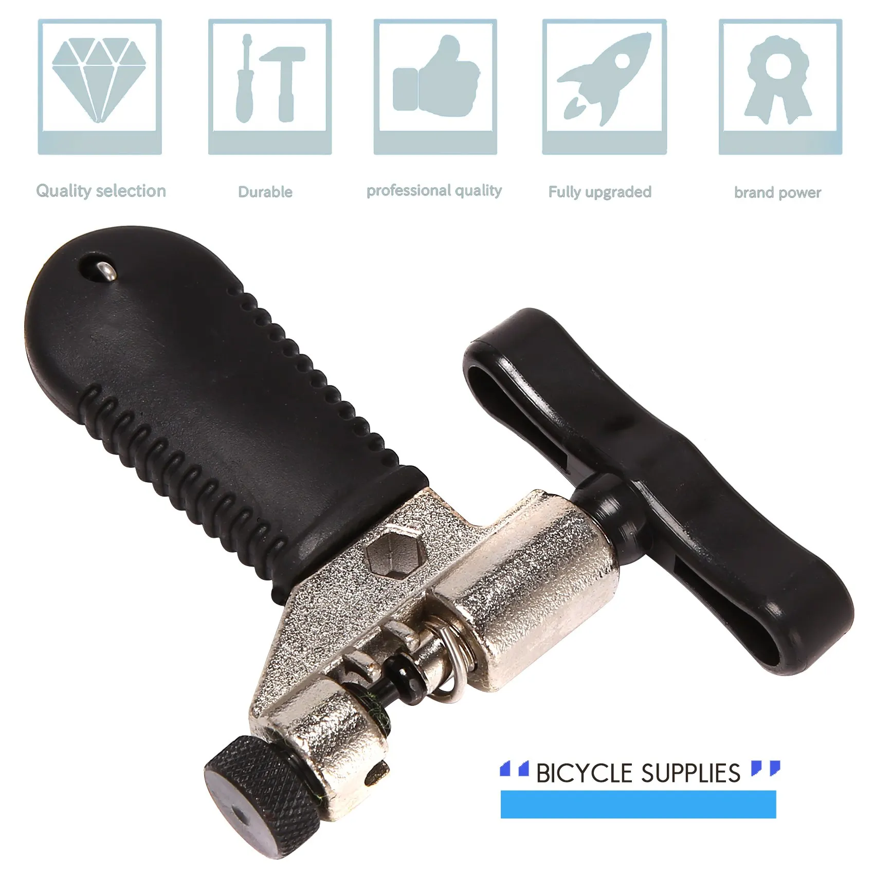 Набор инструментов для ремонта велосипедных цепей B93B: плоскогубцы для разъединения цепи, съемник звеньев, разделитель цепи и индикатор износа цепи
Набор инструментов для ремонта велосипедных цепей B93B: плоскогубцы для разъединения цепи, съемник звеньев, разделитель цепи и индикатор износа цепи