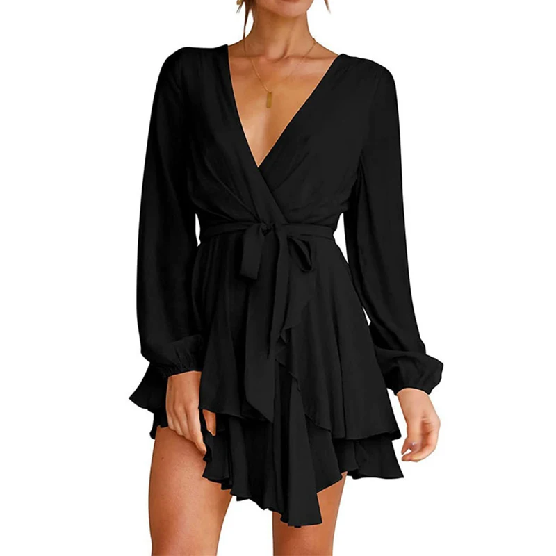 Amazon cross-border European and American women's clothing 2024 summer new hot selling V-neck long sleeved lace up casual dress
Amazon cross-border European and American women's clothing 2024 summer new hot selling V-neck long sleeved lace up casual dress