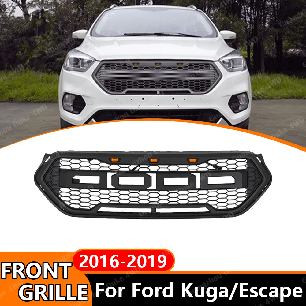 Front Grille For Ford Kuga Escape 2016-2019 LED Grill Front Bumper Grille Racing Style Car Styling Exterior Accessories
Front Grille For Ford Kuga Escape 2016-2019 LED Grill Front Bumper Grille Racing Style Car Styling Exterior Accessories