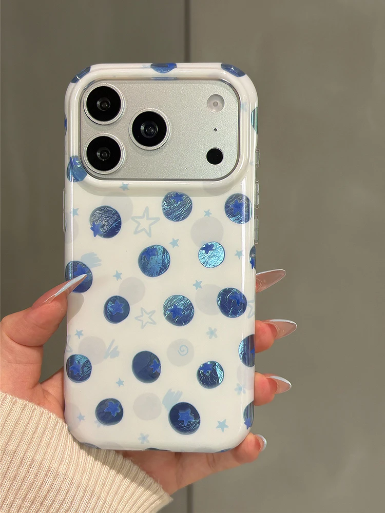 Ins Water Ripple Blueberry Pattern Phone Case For iPhone 17 Pro Max 16 15 Shockproof Protective IMD TPU Back Cover
Ins Water Ripple Blueberry Pattern Phone Case For iPhone 17 Pro Max 16 15 Shockproof Protective IMD TPU Back Cover