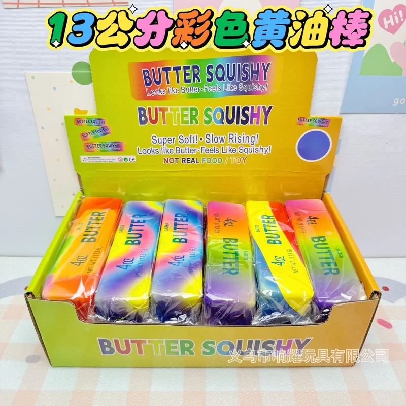 Wholesale 1 Box 12 Pcs Slow Rebound Squeeze Toy Butter Stick Anti Stress Release Soft Sensory Toy , Suitable For Retail Stores
Wholesale 1 Box 12 Pcs Slow Rebound Squeeze Toy Butter Stick Anti Stress Release Soft Sensory Toy , Suitable For Retail Stores