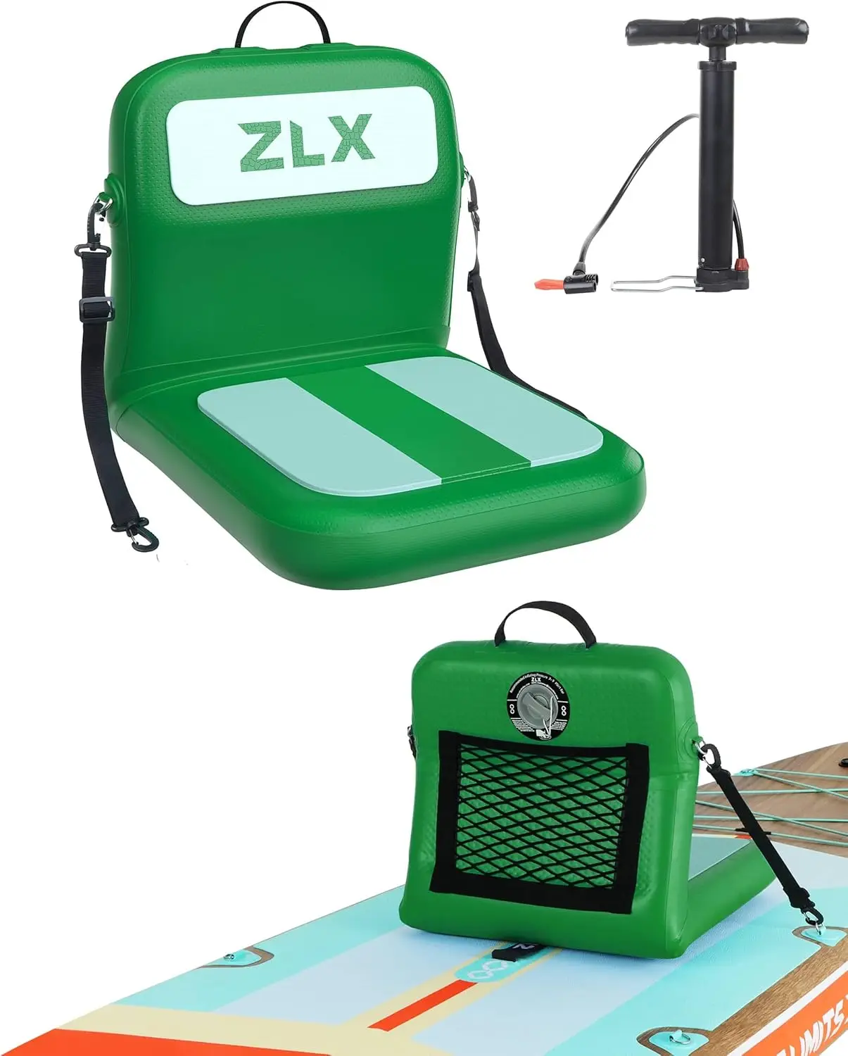 Portable Inflatable Kayak Seat with Back Support & Air Pump, Ergonomic Design for Fishing/Camping, Easy Install, 250lbs Capacity
Portable Inflatable Kayak Seat with Back Support & Air Pump, Ergonomic Design for Fishing/Camping, Easy Install, 250lbs Capacity