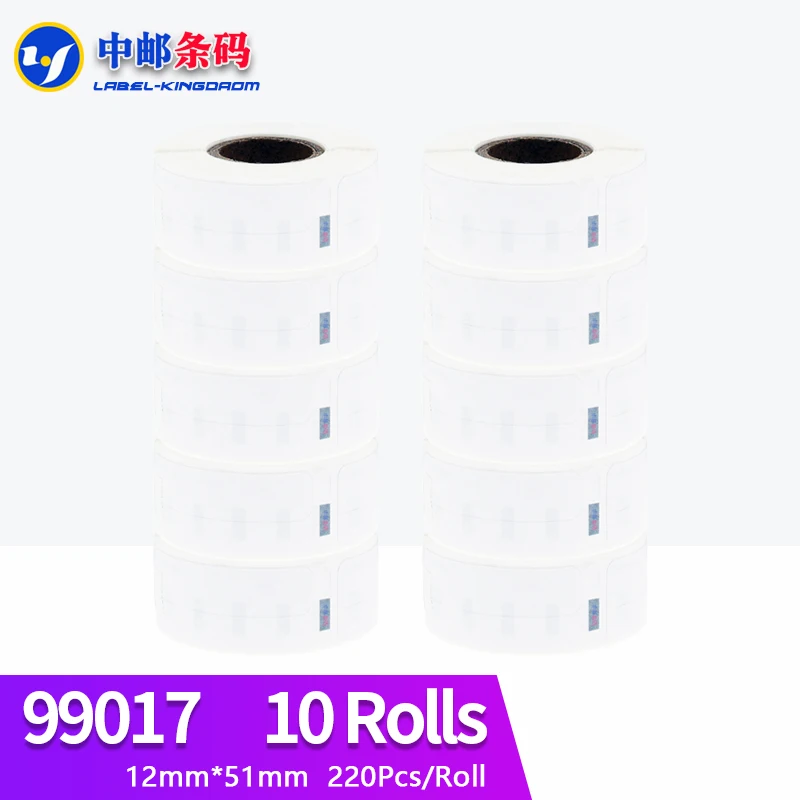 10 Roll Dymo Generic 99017 Label 21.5mm*51mm 220Pcs Compatible for LW400 LW450 Turbo 4XL Thermal Printer
10 Roll Dymo Generic 99017 Label 21.5mm*51mm 220Pcs Compatible for LW400 LW450 Turbo 4XL Thermal Printer