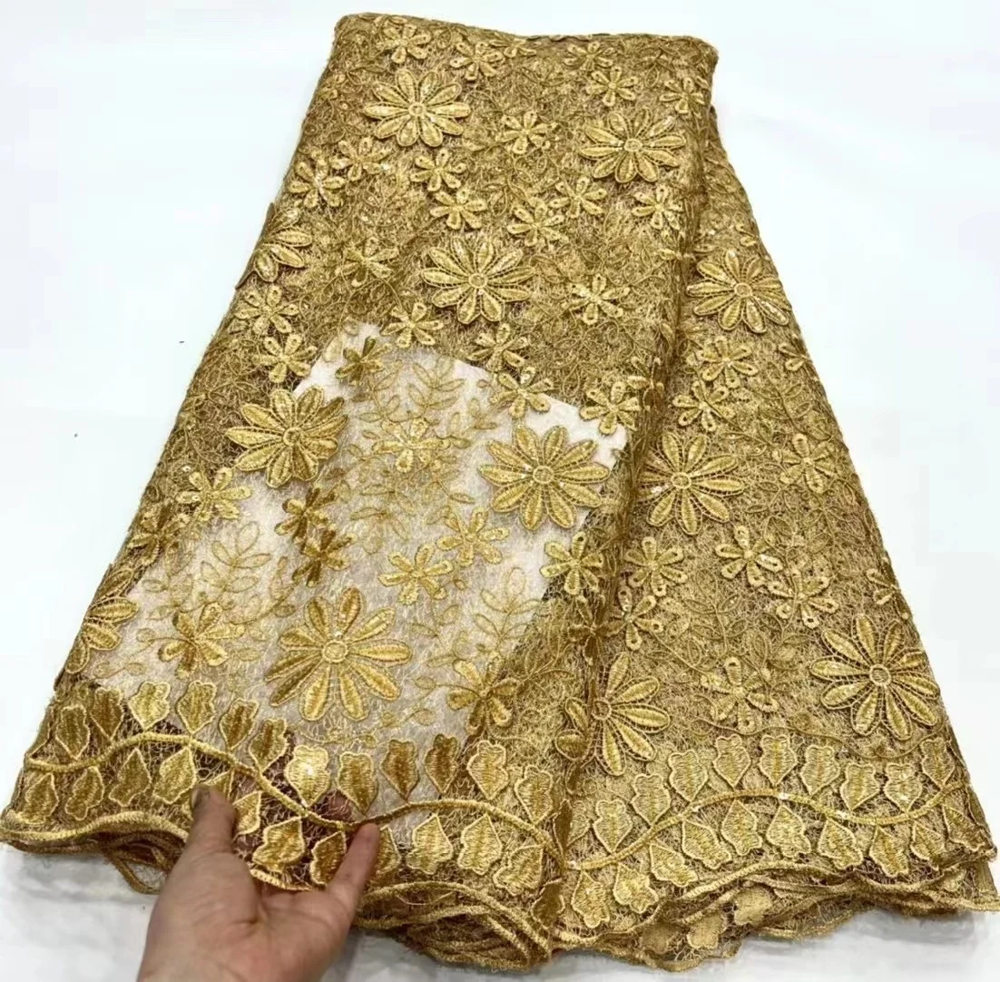 2024 High Quality African Nigerian Lace Fabric Embroidery French Tulle Wedding Party Dress Guipure Water Soluble Sequins Lace
2024 High Quality African Nigerian Lace Fabric Embroidery French Tulle Wedding Party Dress Guipure Water Soluble Sequins Lace