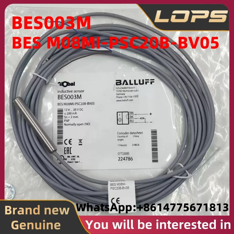 BES003M New Original BALLUFF Proximity switch sensor BES M08MI-PSC20B-BV05, in stock, welcome to consult.
BES003M New Original BALLUFF Proximity switch sensor BES M08MI-PSC20B-BV05, in stock, welcome to consult.
