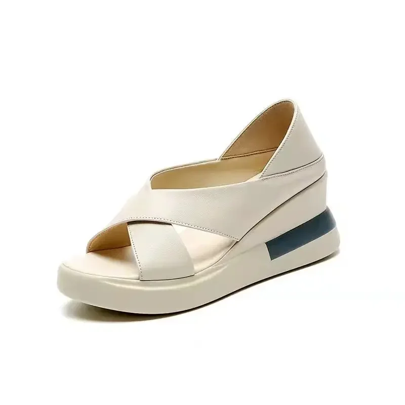 Summer New Platform Wedge Heel Sandals Female Fish Mouth High Heels Fashion Wear Soft Leather Roman Sandals Women Shoes
Summer New Platform Wedge Heel Sandals Female Fish Mouth High Heels Fashion Wear Soft Leather Roman Sandals Women Shoes