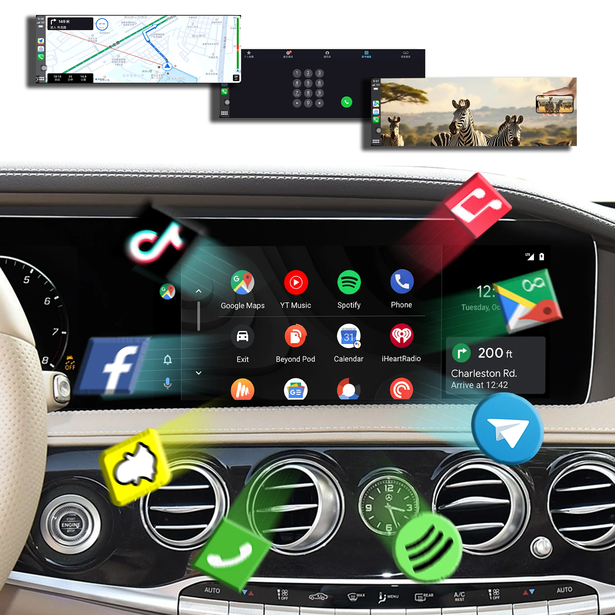 Wit-Up Android Auto For Benz Series MBUX NTG5.5 Full Screen Upgrade 2015-2019Best Wireless CarPlay Adapter Navigation Android 13
Wit-Up Android Auto For Benz Series MBUX NTG5.5 Full Screen Upgrade 2015-2019Best Wireless CarPlay Adapter Navigation Android 13