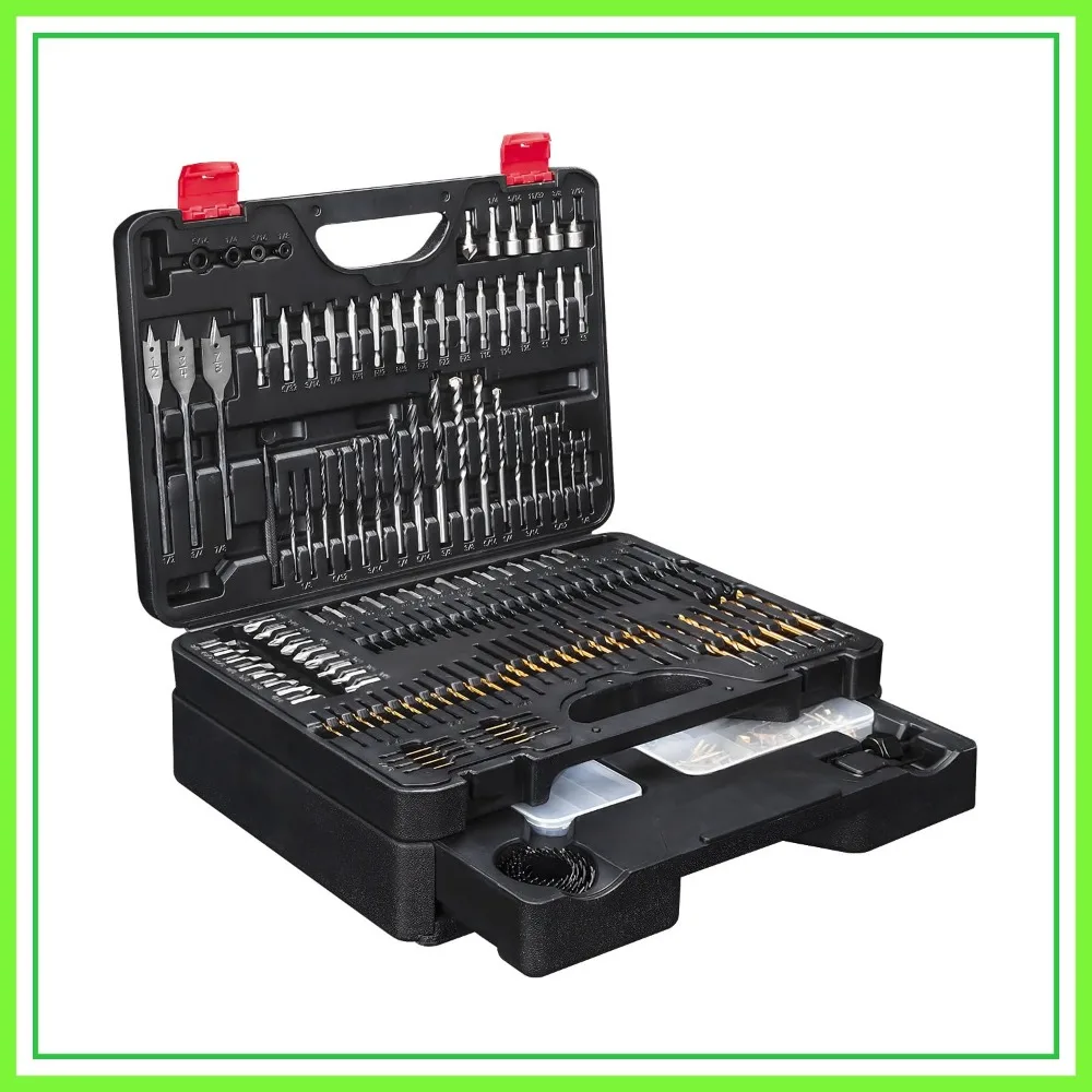 400 Pcs Drill Bit Set with Drawer Case - Perfect for Metal, Wood, Masonry DIY
400 Pcs Drill Bit Set with Drawer Case - Perfect for Metal, Wood, Masonry DIY