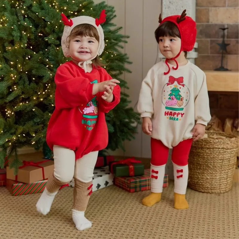 Christmas Autumn Korean Baby Jumpsuit Cartoon Xmas Tree Print Pattern Baby Clothes Bodysuit Cotton Baby Casual Onesie Outfit
Christmas Autumn Korean Baby Jumpsuit Cartoon Xmas Tree Print Pattern Baby Clothes Bodysuit Cotton Baby Casual Onesie Outfit