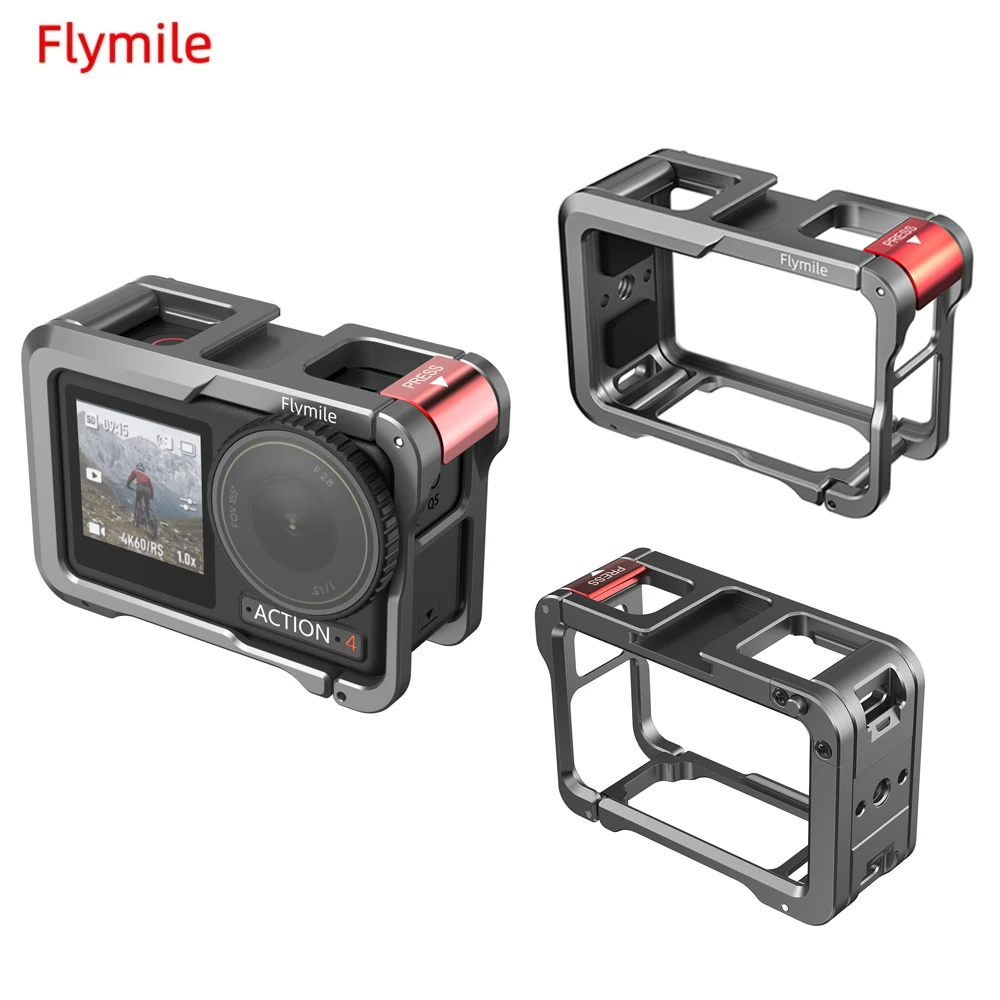 Рамка Flymile для DJI ACTION 4 3, металлическая клетка, полная защита, БЫСТРОРАЗЪЕМНАЯ, с холодным башмаком, спортивные аксессуары для камеры
Рамка Flymile для DJI ACTION 4 3, металлическая клетка, полная защита, БЫСТРОРАЗЪЕМНАЯ, с холодным башмаком, спортивные аксессуары для камеры