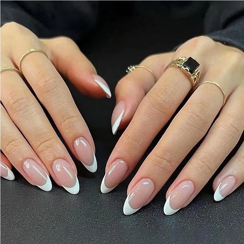 24 PCS Minimalist Nail Art With Short Circles Press On Nails Short Almond Fake Nails Oval French Tip False Nails
24 PCS Minimalist Nail Art With Short Circles Press On Nails Short Almond Fake Nails Oval French Tip False Nails
