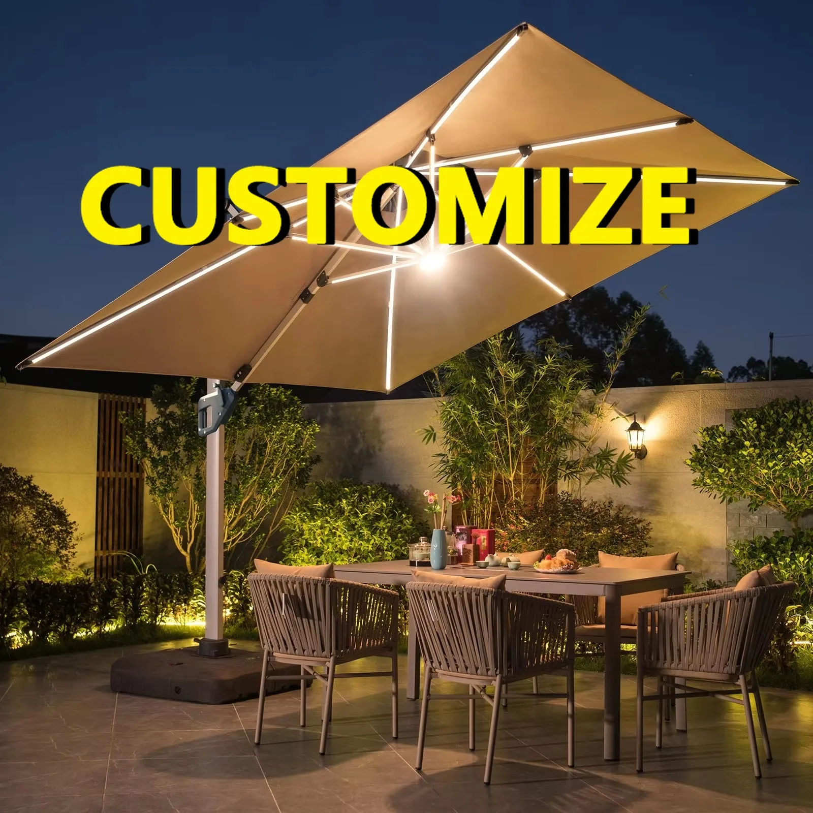 Any Size Custom 360 Degree Rotation Aluminum Umbrella Windproof UV Protection Waterproof Outdoor Garden Hotel Villa Courtyard Du
Any Size Custom 360 Degree Rotation Aluminum Umbrella Windproof UV Protection Waterproof Outdoor Garden Hotel Villa Courtyard Du