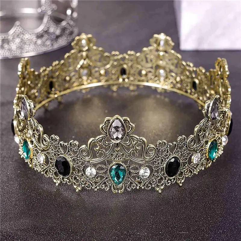 2025 Trend 2X King Crowns For Men Metal, Vintage Full Royal King Crowns With Green Rhinestone, Men's Birthday Tiaras
2025 Trend 2X King Crowns For Men Metal, Vintage Full Royal King Crowns With Green Rhinestone, Men's Birthday Tiaras