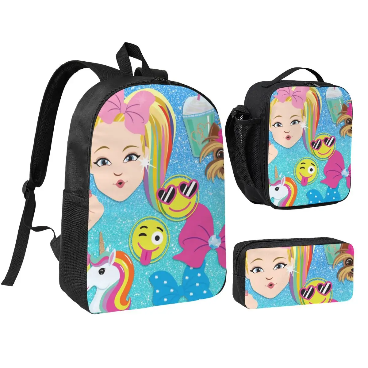 Jojo Siwa Clipart Backpack Student Boys Girls BookBag School Bag Computer Shoulder Bags 3ps Insulated Lunch Bag Pencil Case
Jojo Siwa Clipart Backpack Student Boys Girls BookBag School Bag Computer Shoulder Bags 3ps Insulated Lunch Bag Pencil Case