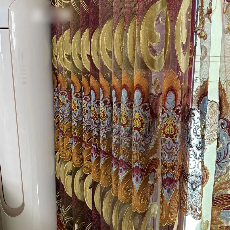 high-grade Northern Custom European bronzing Embroidery cloth Velvet curtain valance tulle M1702
high-grade Northern Custom European bronzing Embroidery cloth Velvet curtain valance tulle M1702