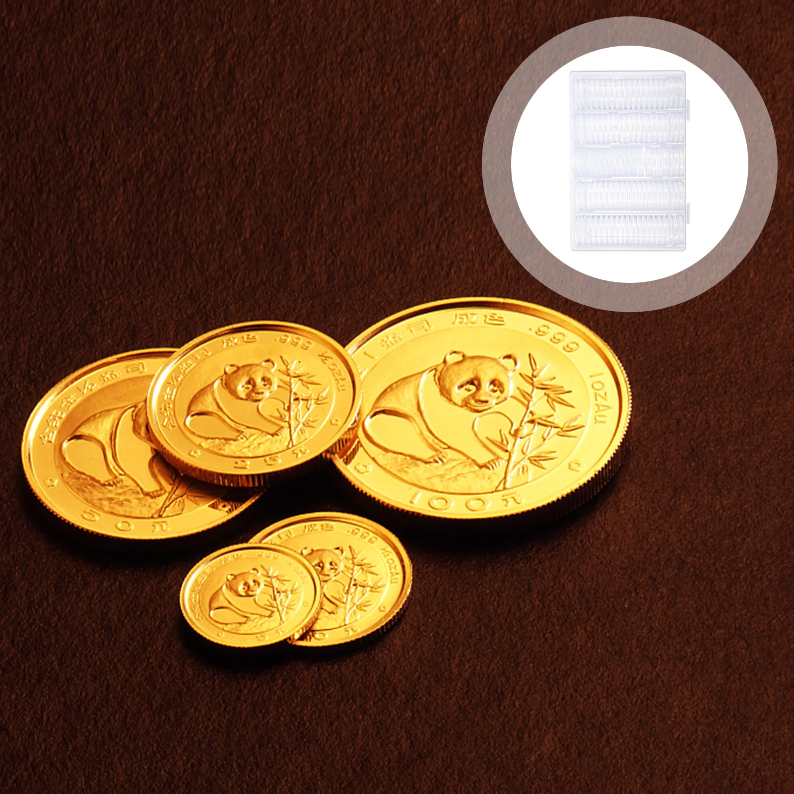 1Set Coin Storage Box Transparent PP Coin Holder Clear Round Case Coins Display Protective Case for Collector Use 
1Set Coin Storage Box Transparent PP Coin Holder Clear Round Case Coins Display Protective Case for Collector Use