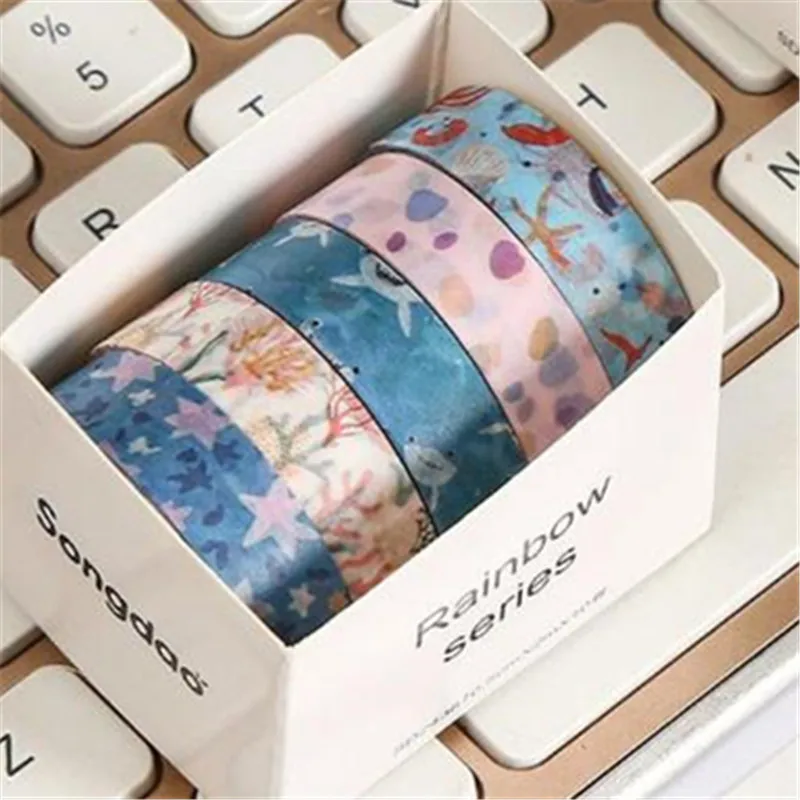 DIY пленочный справочник, наклейки на ленту, декоративная лента васи с цветочным рисунком «сделай сам», набор из 5 рулонов - канцелярские принадлежности для академического выбора подарка
DIY пленочный справочник, наклейки на ленту, декоративная лента васи с цветочным рисунком «сделай сам», набор из 5 рулонов - канцелярские принадлежности для академического выбора подарка