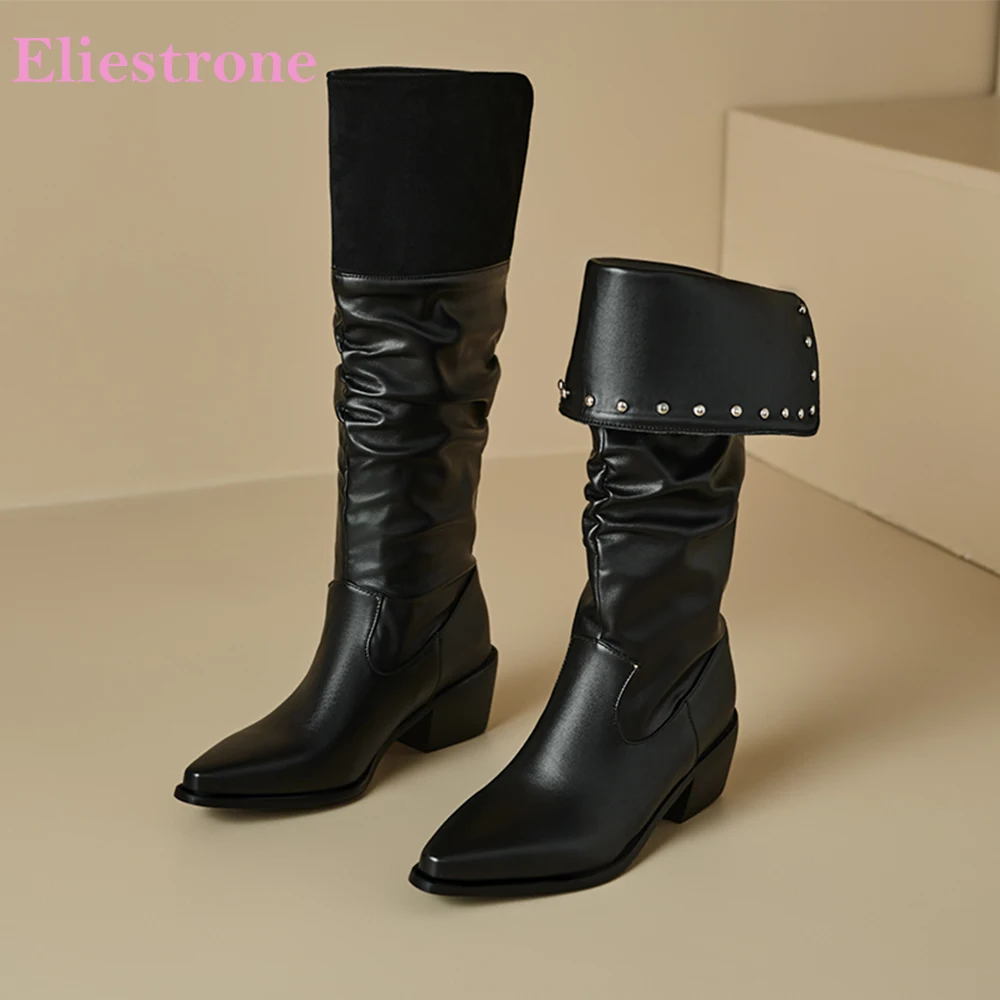 2025 Новые зимние модные коричневые черные женские ботинки до середины икры для верховой езды на высоком каблуке Женские модельные туфли Плюс маленький большой размер 32 12 43 46 48 
2025 Новые зимние модные коричневые черные женские ботинки до середины икры для верховой езды на высоком каблуке Женские модельные туфли Плюс маленький большой размер 32 12 43 46 48