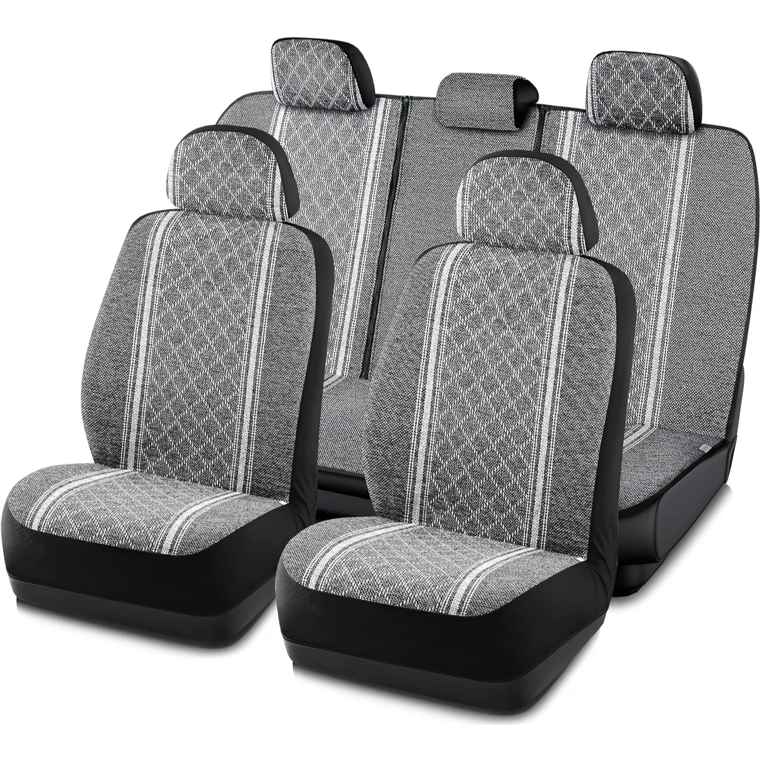 Baja Blanket Seat Covers Gray Diamond Bucket Low Back Full Set Universal Fit for Cars Trucks SUVs Vans Airbag Compatible
Baja Blanket Seat Covers Gray Diamond Bucket Low Back Full Set Universal Fit for Cars Trucks SUVs Vans Airbag Compatible
