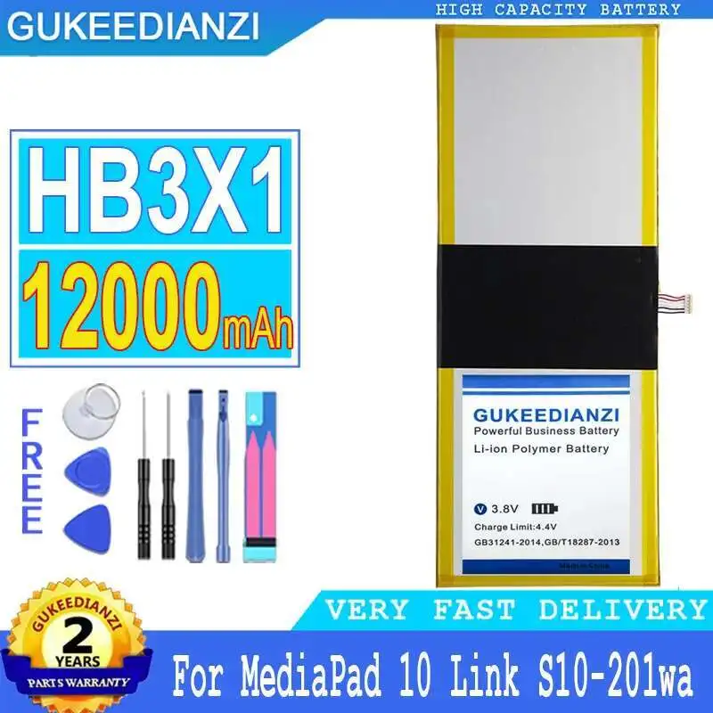 Tablet Battery 12000Mah For Huawei HB3X1 Mediapad 10 Link S10-201Wa S10-201U S10-231U S10-231W
Tablet Battery 12000Mah For Huawei HB3X1 Mediapad 10 Link S10-201Wa S10-201U S10-231U S10-231W