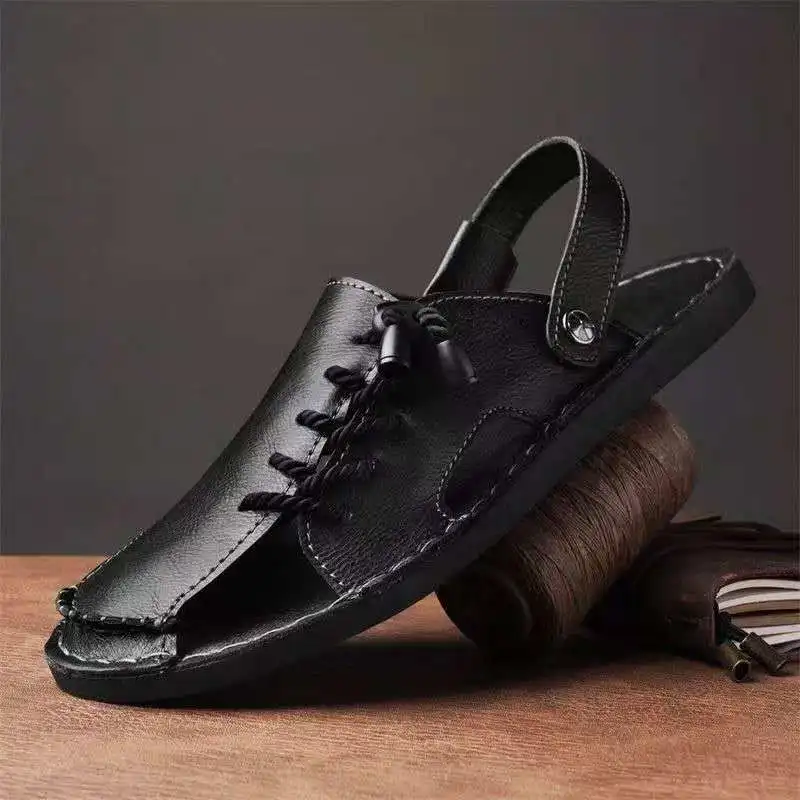 2026 Men's leather slip-on shoes outdoor anti-slip durable retro soft sole comfortable and casual sandals size 38-48
2026 Men's leather slip-on shoes outdoor anti-slip durable retro soft sole comfortable and casual sandals size 38-48