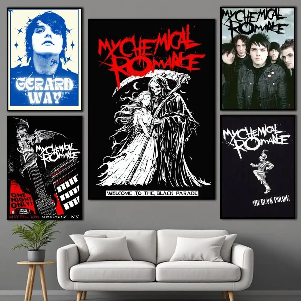 The B-Black P-Parade M-C-R Band Poster Self-adhesive Art Waterproof Paper Sticker Coffee House Bar Room Wall Decor
The B-Black P-Parade M-C-R Band Poster Self-adhesive Art Waterproof Paper Sticker Coffee House Bar Room Wall Decor