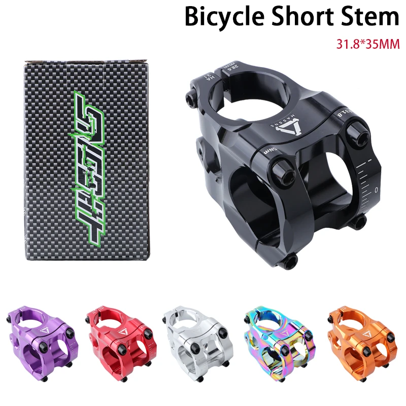 MTB Stem 35mm Short Power Handlebar Stem 31.8mm Adjustable Riser for Road Mountain Bike
MTB Stem 35mm Short Power Handlebar Stem 31.8mm Adjustable Riser for Road Mountain Bike